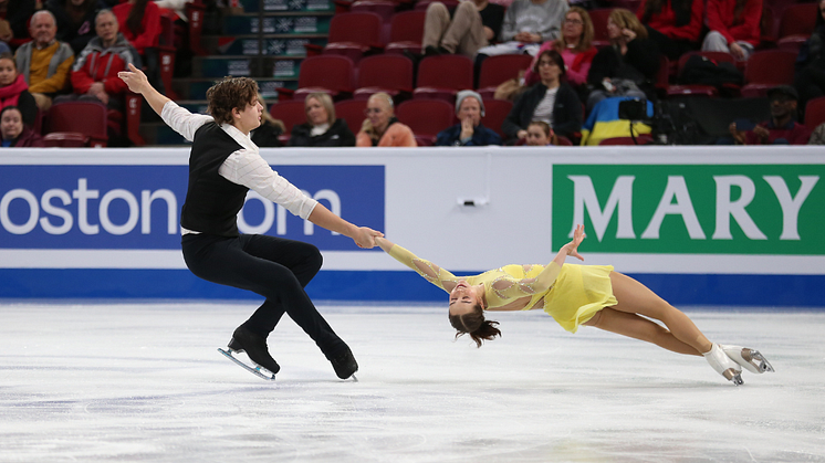 VM i konståkning: Greta och John Crafoord på 23:e plats i kortprogrammet