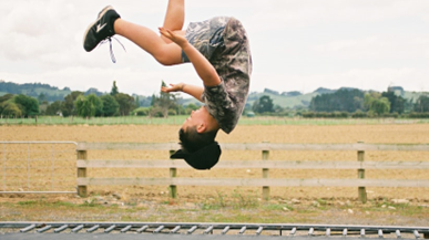 trampoline boy
