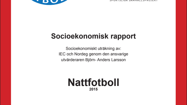 Socioekonomisk rapport för Nattfotbollen