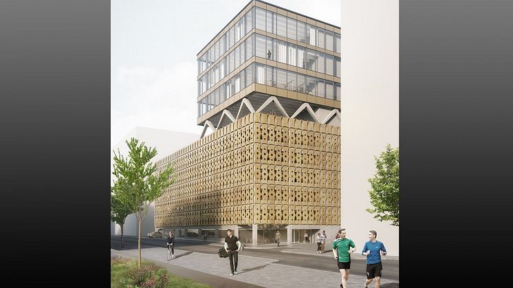 Gym och parkeringshus i Ulriksdal. Bild: Scheiwiller Svensson Arkitektkontor