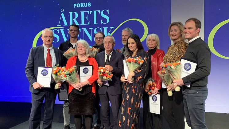 Årets svensk 2019. Michael Pirosanto, vd Gårdstensbostäder fick utmärkelsen Årets samhällsbyggare (längst till vänster).