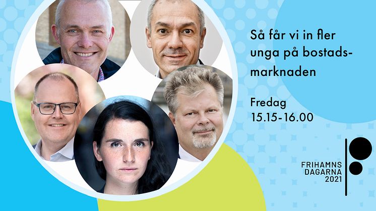 HSB Göteborg arrangerar seminarium om ungas situation på bostadsmarknaden under Frihamnsdagarna
