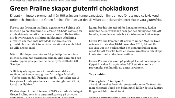 En glutenfri oas för dig med celiaki!