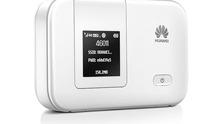 Huawei lanserar världens minsta mobila router med LTE Cat4 