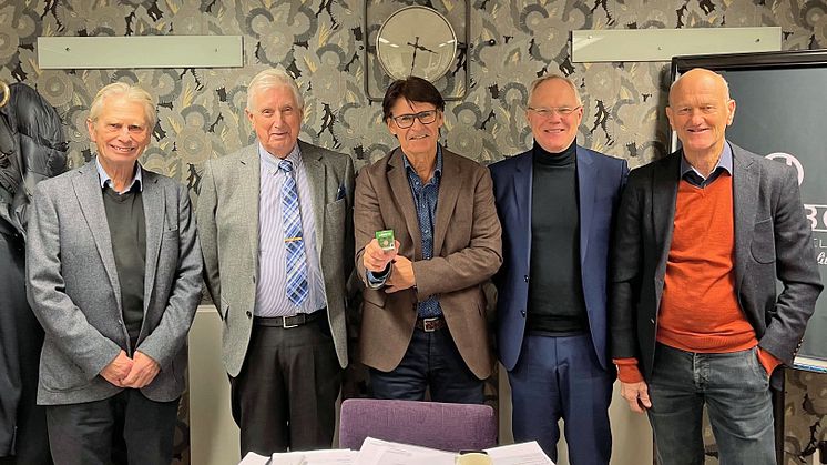 Styrelsen fr.v: Lars Larsson, Ove Anonsen, Peter Candell, Arnfinn Fredriksson och Tommy Bergström.