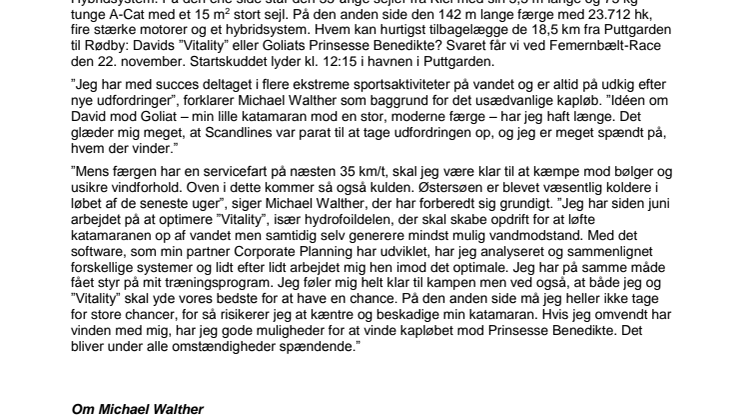 Femernbælt-Race: David mod Goliat