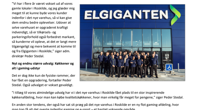 Stor åbningsfest i den nye Elgiganten i Roskilde 