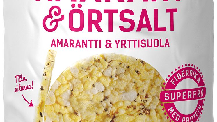 Friggs maiskake med amarantfrø og urtesalt