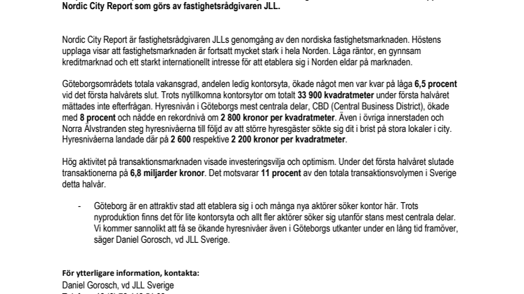 Brist på kontor i Göteborg trots nyproduktion 