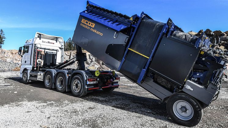 Det var Maskin Mekanos ECO3 som väckte stort intresse på Bauma och på Entreprenad Live kommer företaget att visa en nyhet och utveckling av sorteringsverket.
