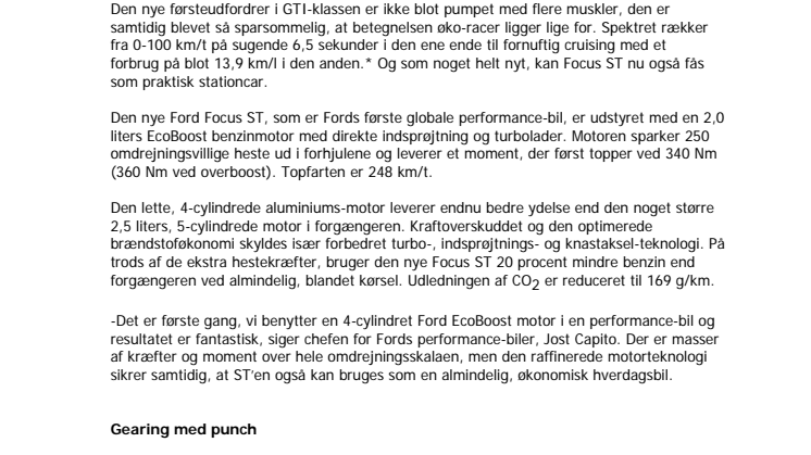 NY FOCUS ST UDFORDRER GTI-KLASSEN
