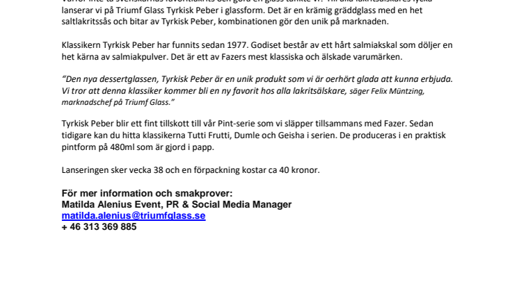 En het explosion av saltlakrits - från godishyllan till frysdisken!