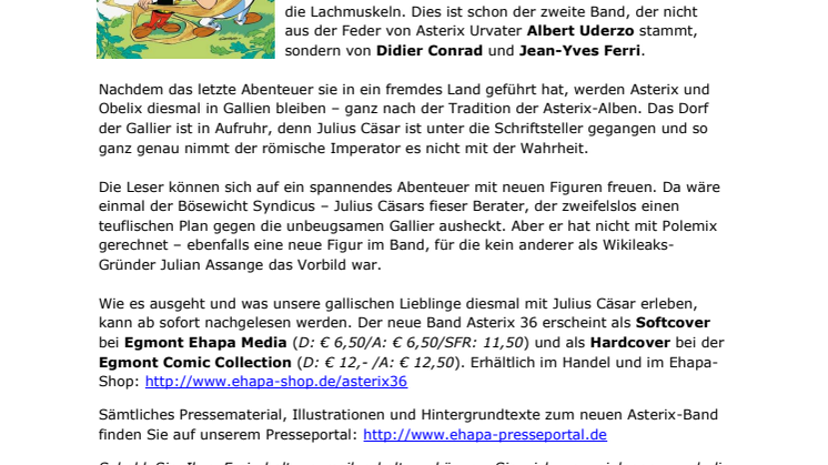 Beim Taranis! Der neue Asterix „Der Papyrus des Cäsar“ ist da – als Soft- und Hardcover!
