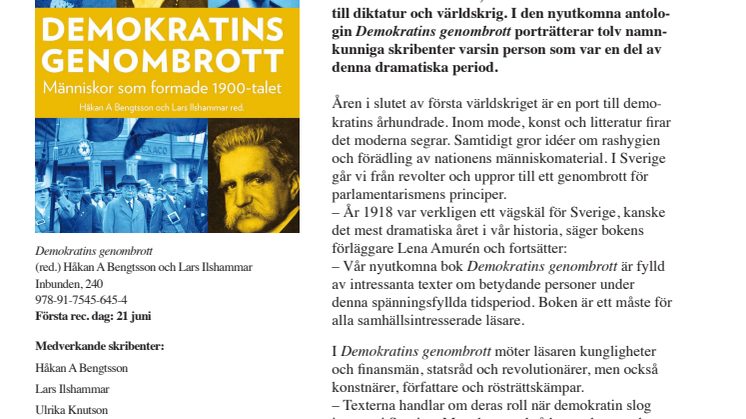 Ny bok skildrar Sverige vid  ett dramatiskt vägskäl