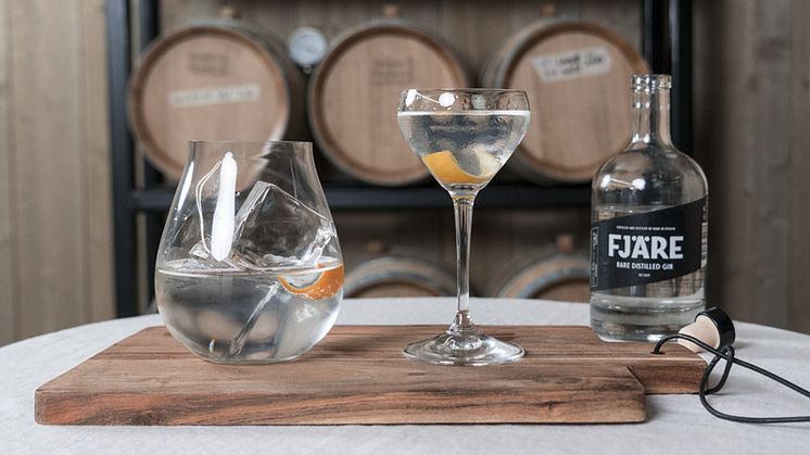 Riedel gör ginskola med Fjäre Gin