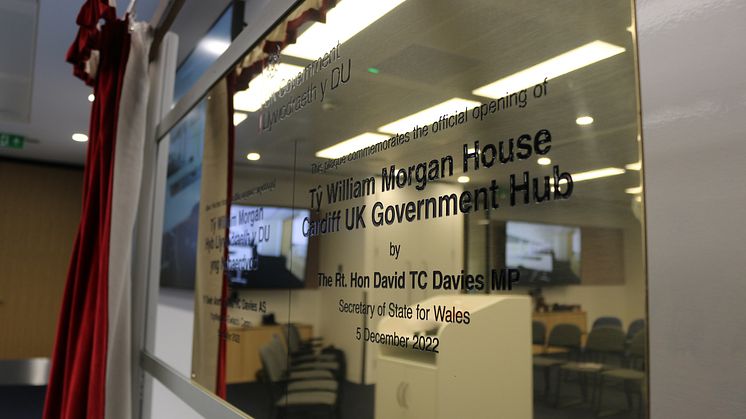 The opening of Tŷ William Morgan, the UK Government Cardiff hub
