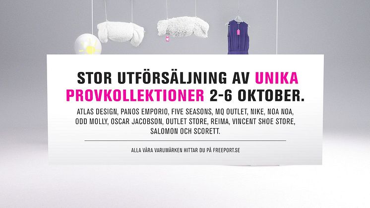 Freeport, Reklamfilm för Provkollektionsdagar