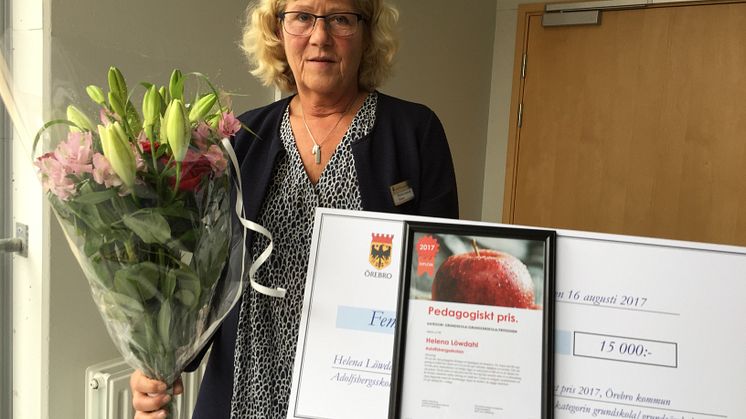 Helena Löwdahl, fritidspedagog på Adolfsbergsskolan