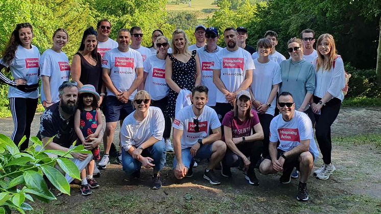 Cliveden House charity team.  Covering 376 miles for those in need
