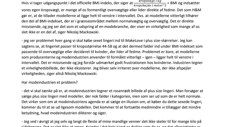 Sexet lingeri i plus size er en hyldest til kvinden