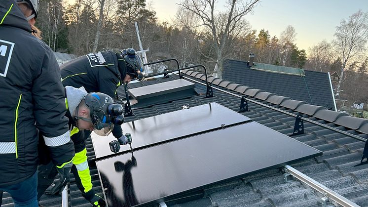 1KOMMA5° solcellsinstallation