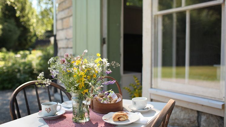 Migrasjonsmuseet heter igjen Norsk utvandrermuseum. Sommersesongen starter lørdag med nytt kafétilbud. Foto: Inger-Maren Slagsvold/Anno Norsk utvandrermuseum