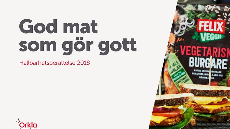Orkla Foods Sverige Hållbarhetsberättelse 2018