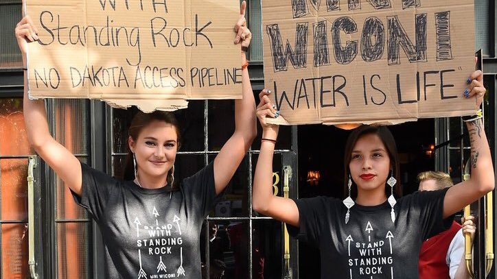 Not even noble causes like the Dakota Access Pipeline are safe from idea theft. Image source: Shailene Woodley