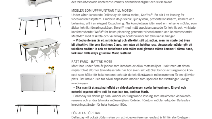 TA VIDEOKONFERENSRUMMET TILL BUSINESS CLASS NIVÅ!
