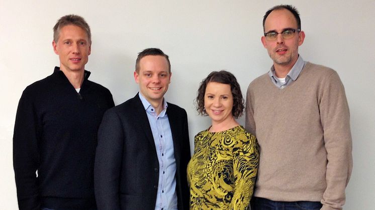 Kromnigon teamet från vänster: Per Fogelstrand, Alexander Lagerman, Lorna Fletcher och Ulf Yrlid.