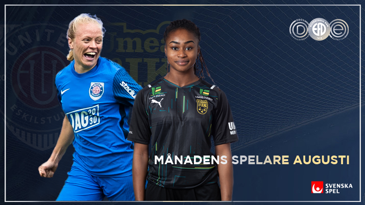 Jalkerud och Jusu Bah Månadens Spelare i OBOS Damallsvenskan och Elitettan