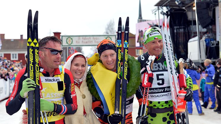 Topp tre herrar Vasaloppet 2015