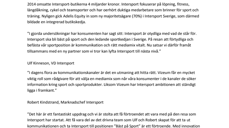 Intersport + Vizeum = Sant