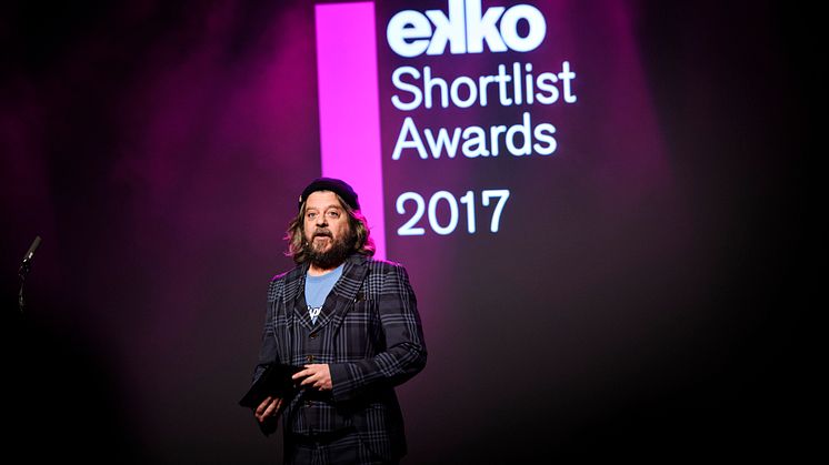 Anders Lund Madsen. Vært ved Ekko Shortlist Awards 2017