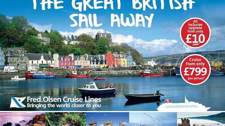 All aboard in 2015 for Fred. Olsen Cruise Lines' Great British Sail Away