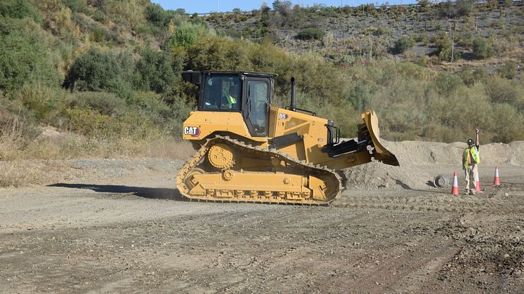 Caterpillar Operator Challenge 2019, europafinalen. Bandschaktare Cat D5.