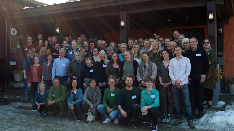 Økologisk Norge samlet i #Landsmøte2018, stiller krav til Storting og regjering om å ta ansvar for satsing på økologisk landbruk . Foto: Økologisk Norge