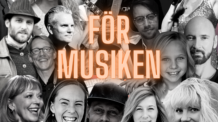 NY SINGEL. “För musiken” - ett unikt artistsamarbete till förmån för stiftelsen Ebbas Änglar
