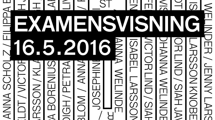 Beckmans examensvisning 2016