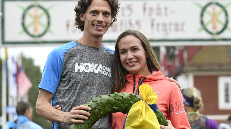 Jim Walmsley and Alexandra Morozova won Ultravasan 90 2019