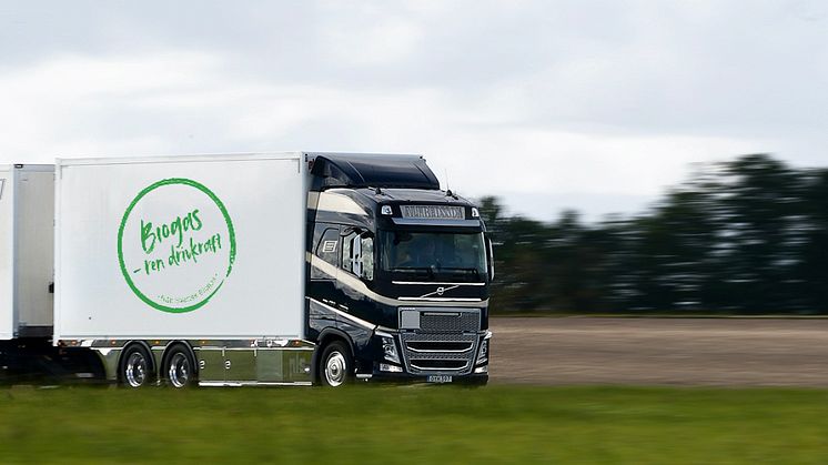Flytande biogas är ett förnybart drivmedel med stor miljö- och klimatnytta för godstransporter