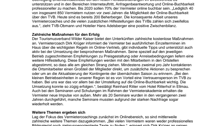 Starke Region dank starker Vermieter