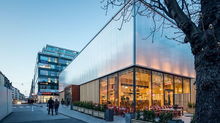 Tillfälliga Saluhallen vinner Design S.