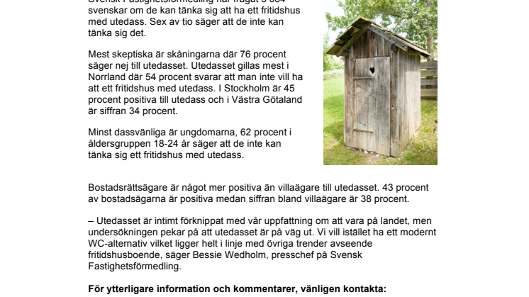 Ute med utedass