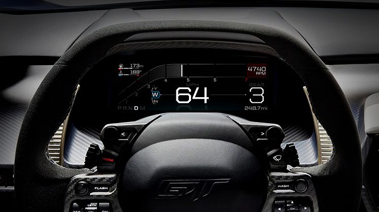 Ford GT Instrumentpanel - Wet Mode
