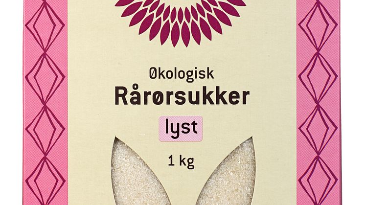 Helios rårørsukker lyst økologisk 1 kg