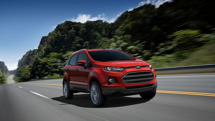 Ford viser EcoSport i Paris, ny SUV med småbilens praktiske egenskaper