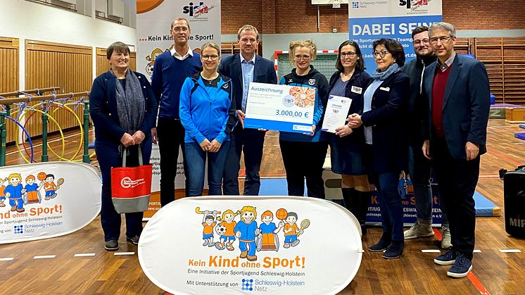 MTV Burg erhält SH Netz Jugendsportpreis 2022 im Rahmen der der landesweiten Initiative „Kein Kind ohne Sport!“