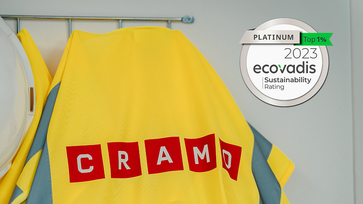 Cramo AB bland topp 1% - tilldelas återigen platinastatus av Ecovadis 