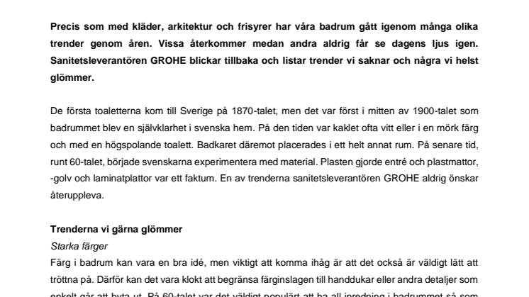 Badrumstrender från förr